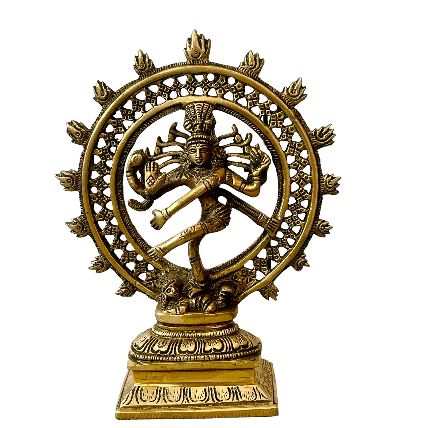 Estatua de Shiva Nataraja Danzante Divino, Bronce, Hecho en India