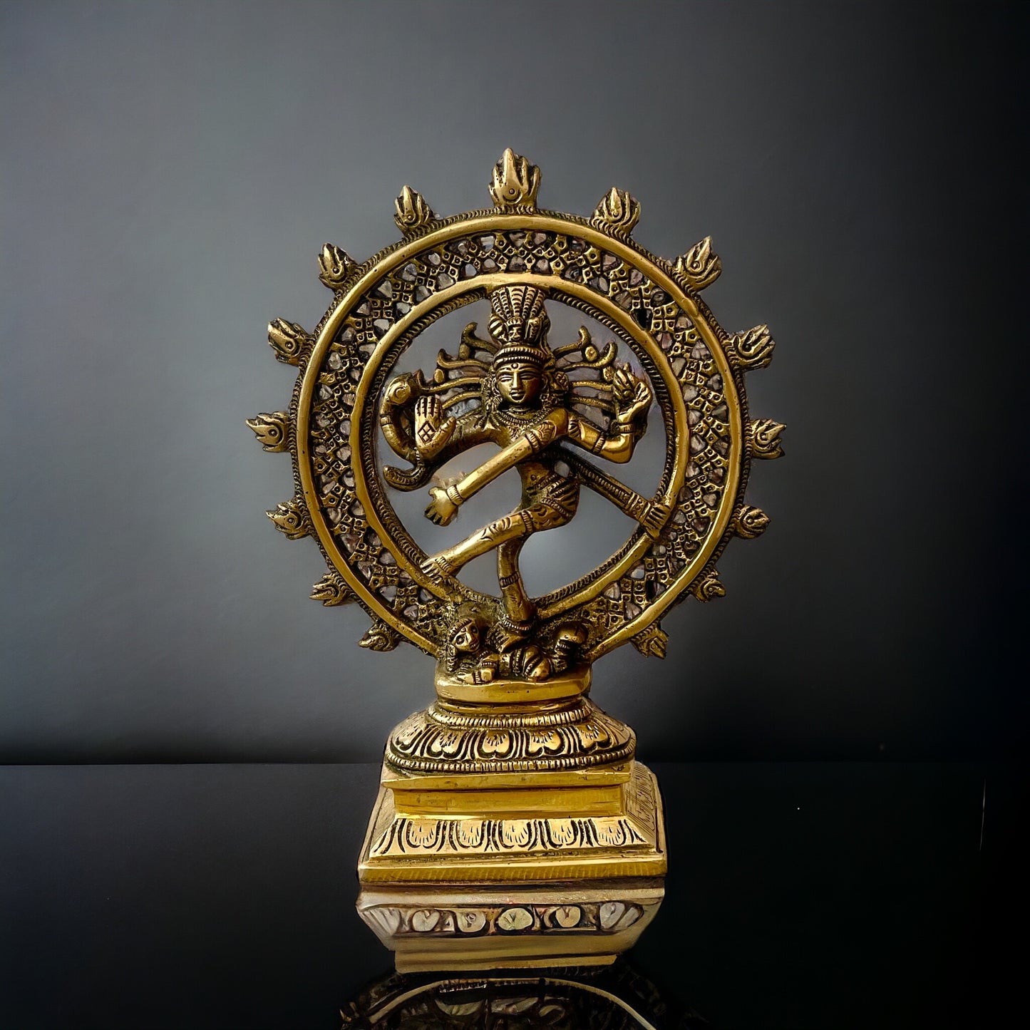 Estatua de Shiva Nataraja Danzante Divino, Bronce, Hecho en India