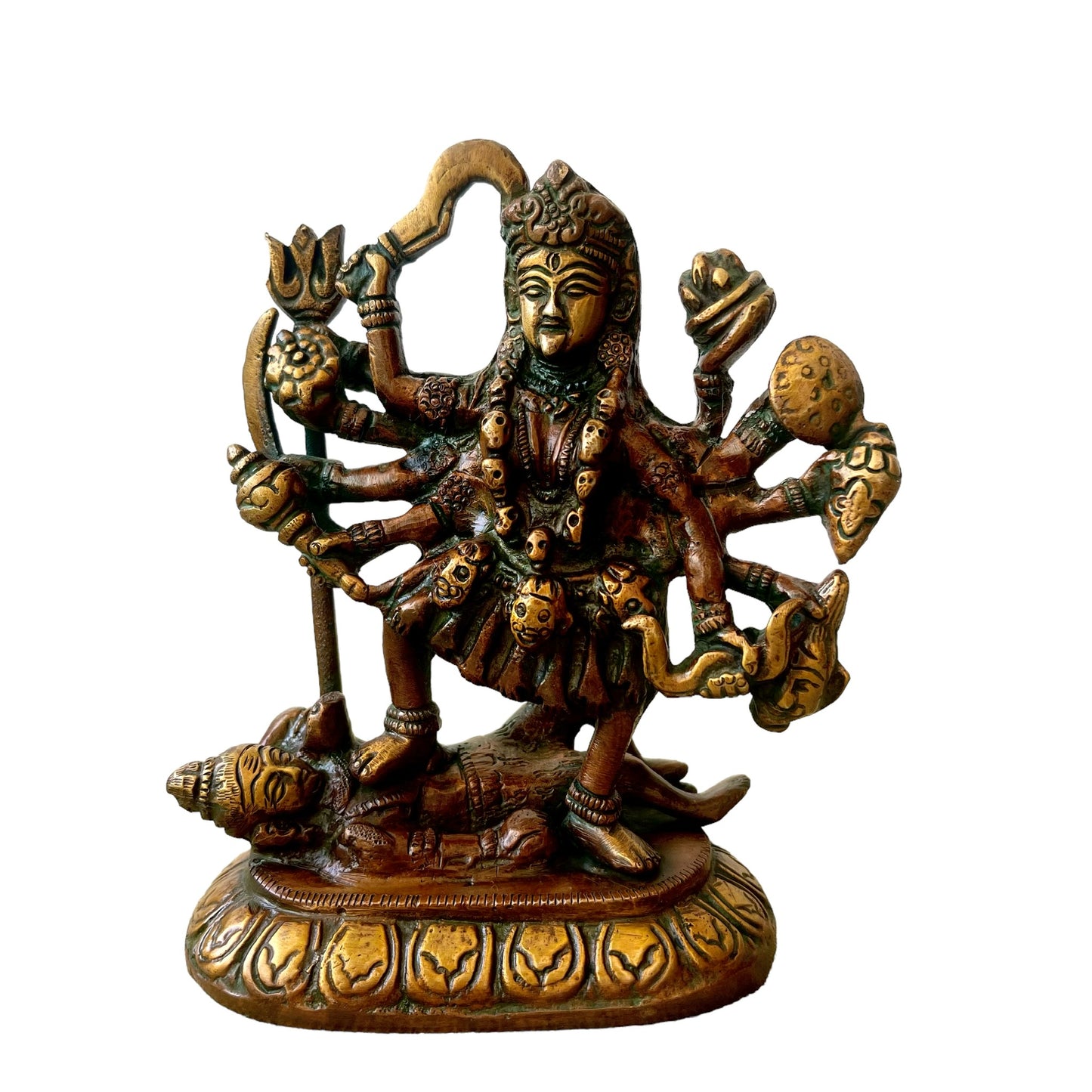 Estatua de Diosa Kali, Bronce, Hecho en India *Precio Especial