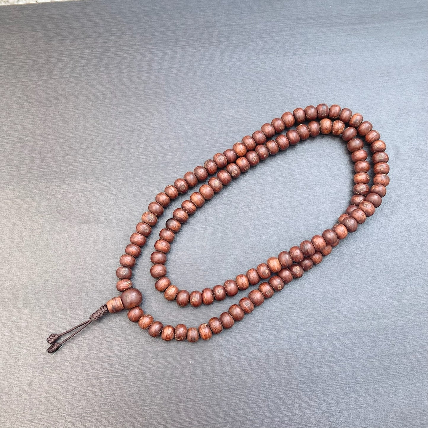 Japa Mala Auténtico de Semilla Sagrada de Bodhi con Ojo de 12mm