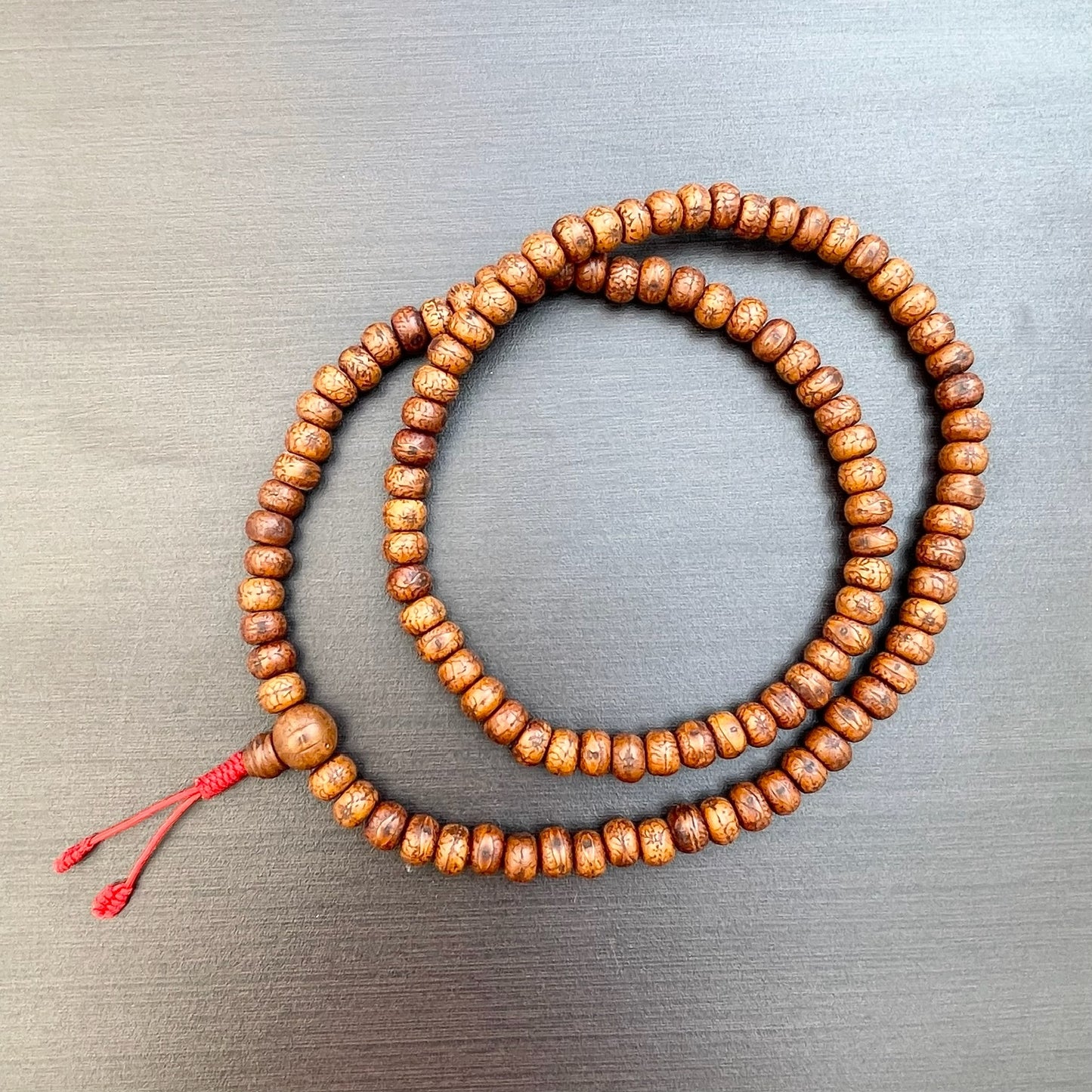 Japa Mala Auténtico de Semilla de Bodhi con Ojo de 12mm