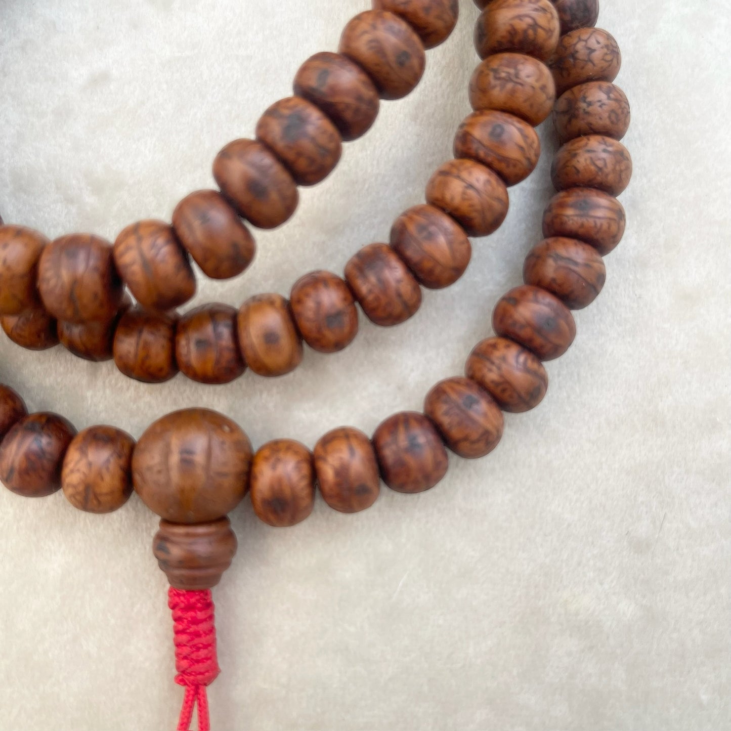 Japa Mala Auténtico de Semilla de Bodhi con Ojo de 12mm