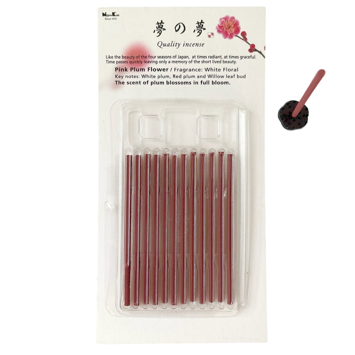 Incienso Japonés Yume-No-Yume Set de Regalo de Flor de Ciruelo Rosa