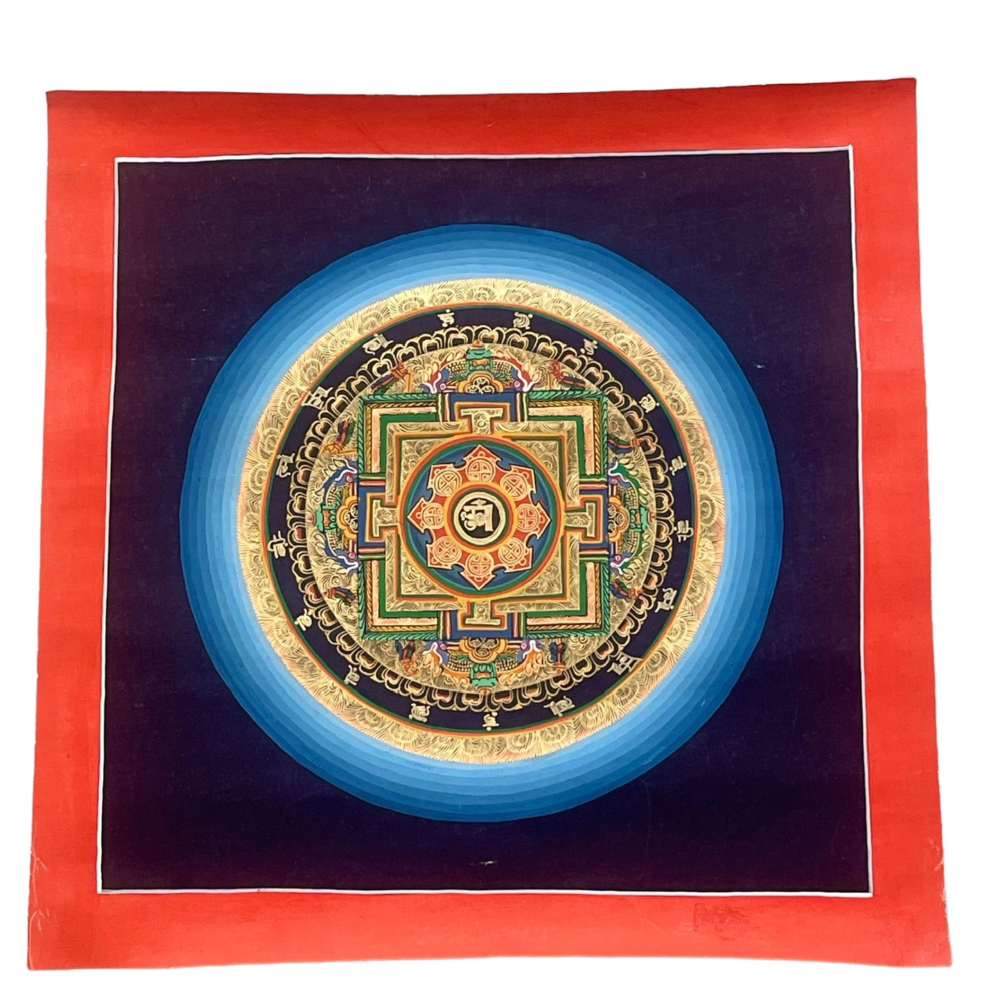 Thangka Budista, Pintura Tibetana, Pintada a Mano en Nepal, Kalachakra