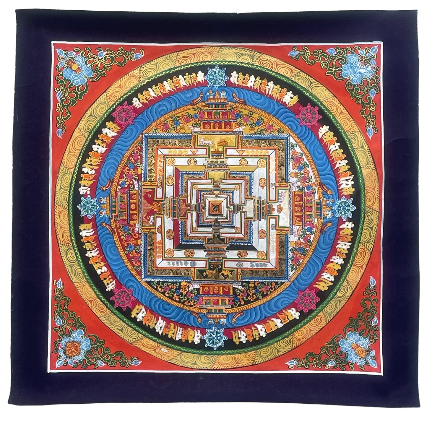 Thangka Budista, Pintura Tibetana, Pintada a Mano en Nepal, Kalachakra