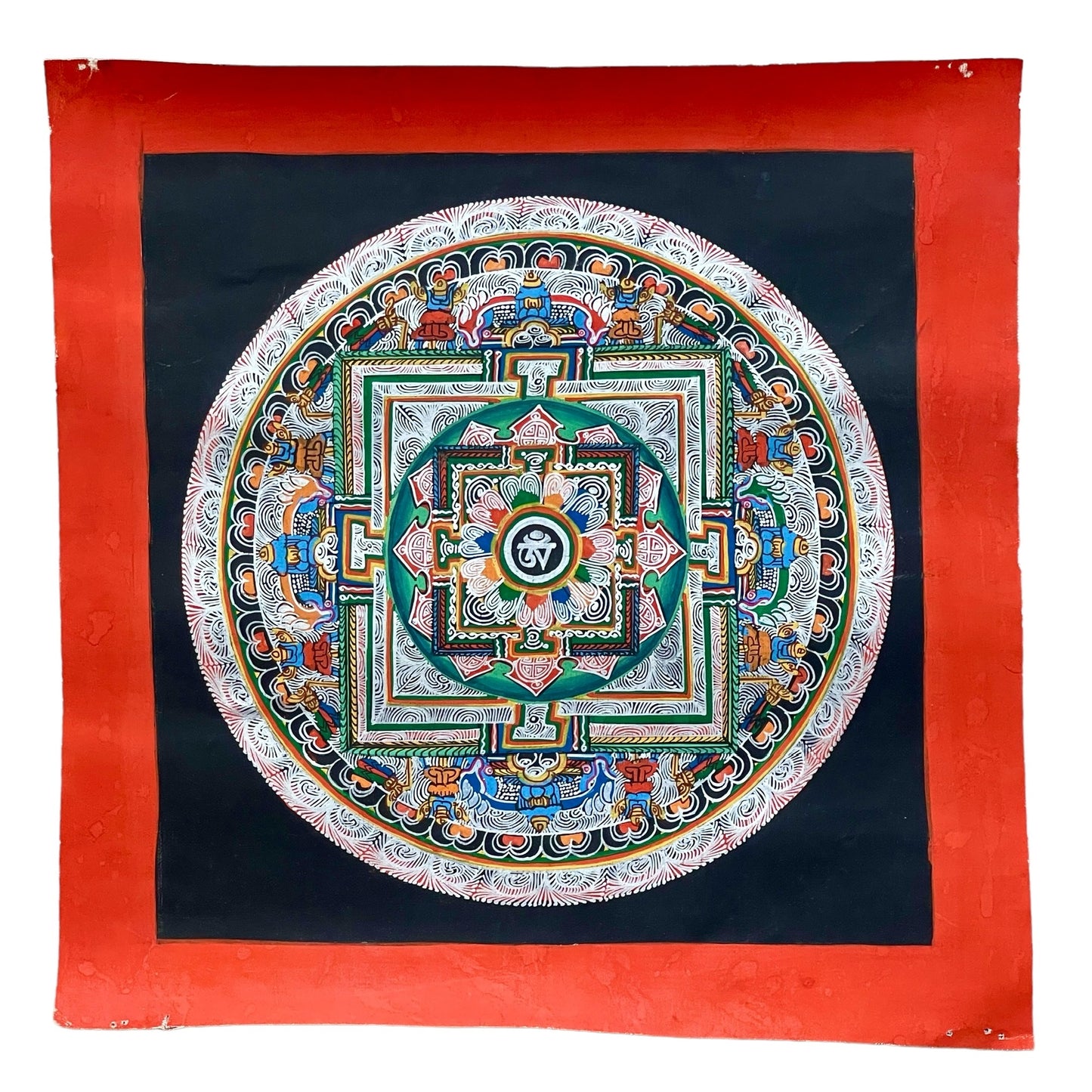 Thangka Budista, Pintura Tibetana, Pintada a Mano en Nepal, Kalachakra