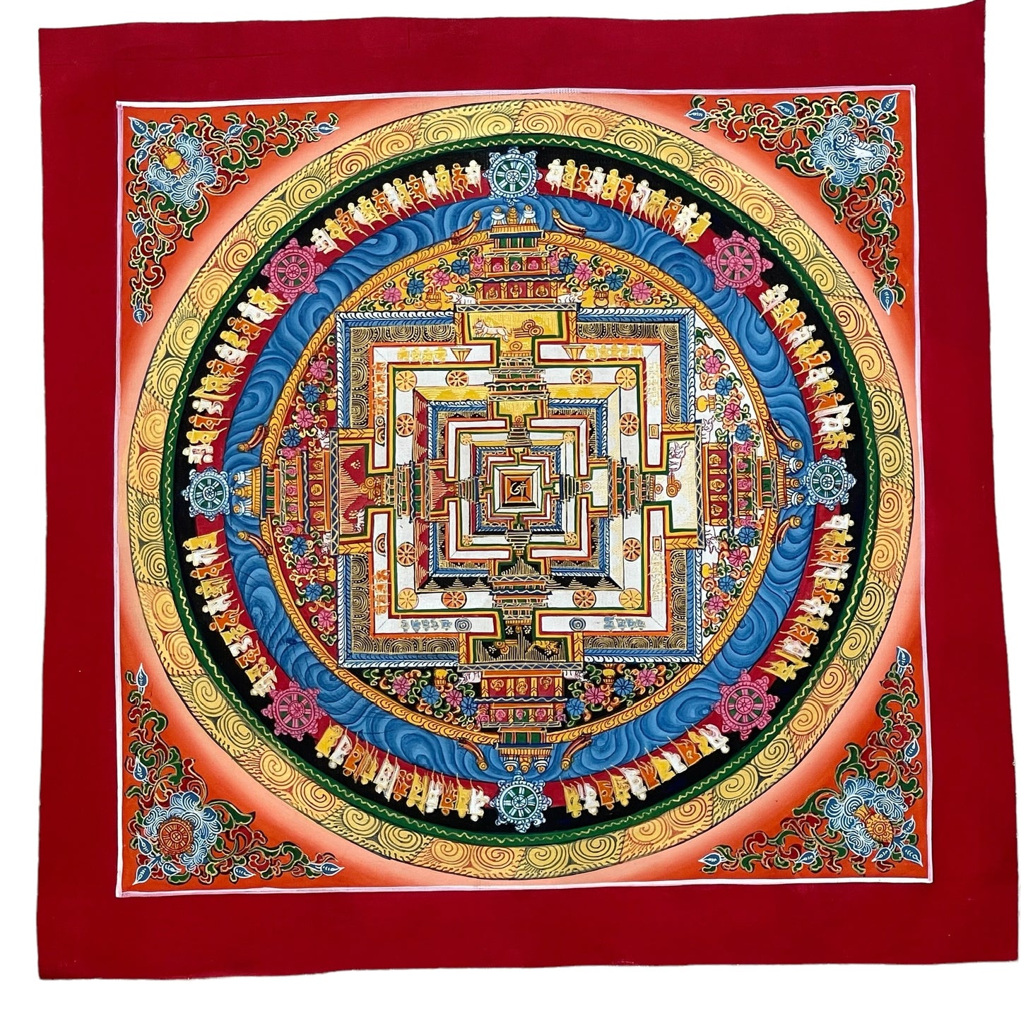 Thangka Budista, Pintura Tibetana, Pintada a Mano en Nepal, Kalachakra