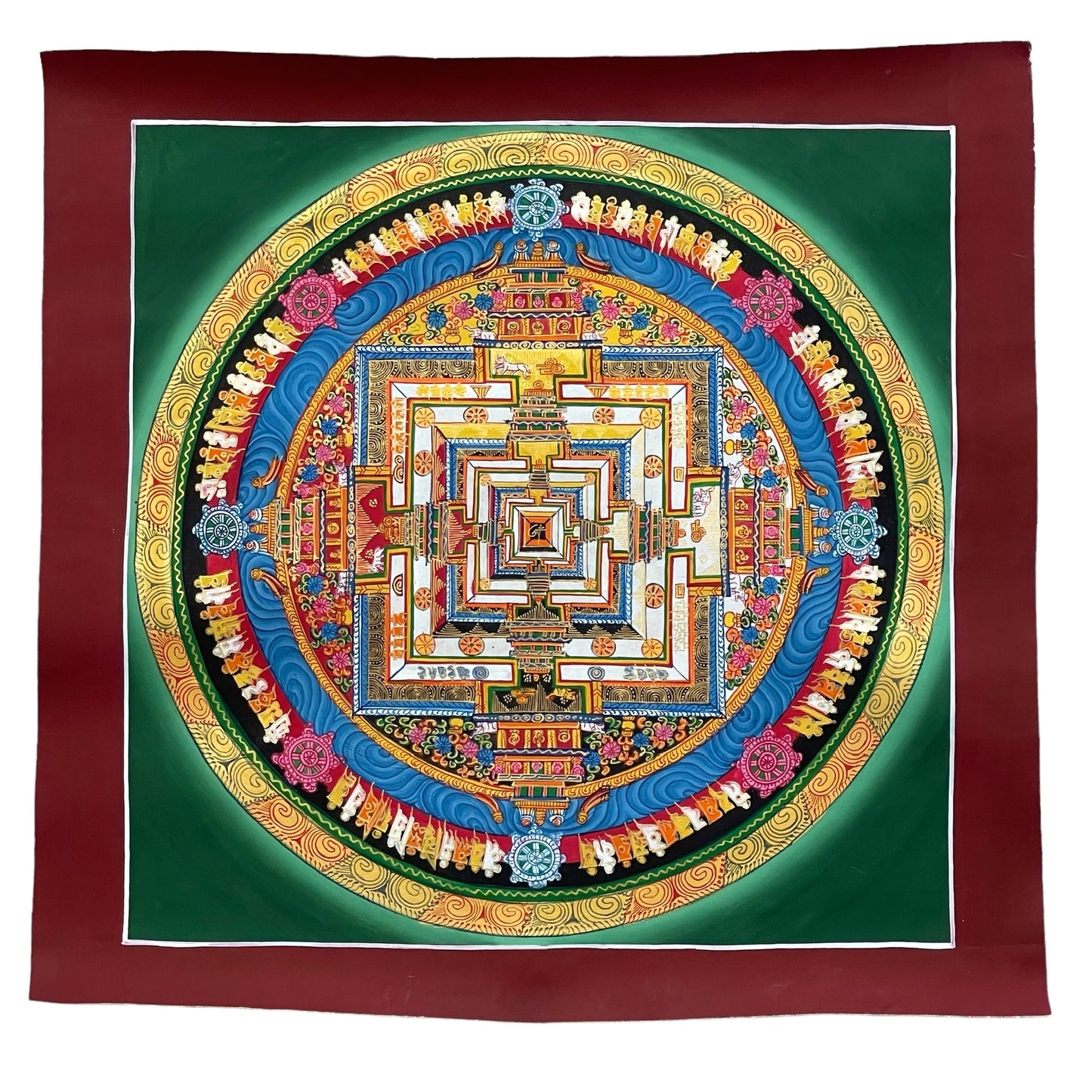 Thangka Budista, Pintura Tibetana, Pintada a Mano en Nepal, Kalachakra