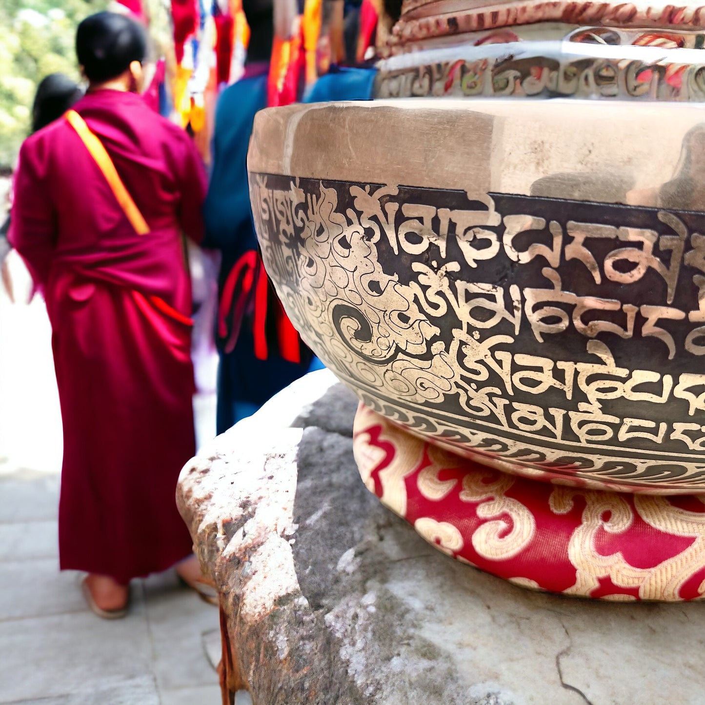 Cuenco Auténtico Tibetano de Nepal: Ganesha