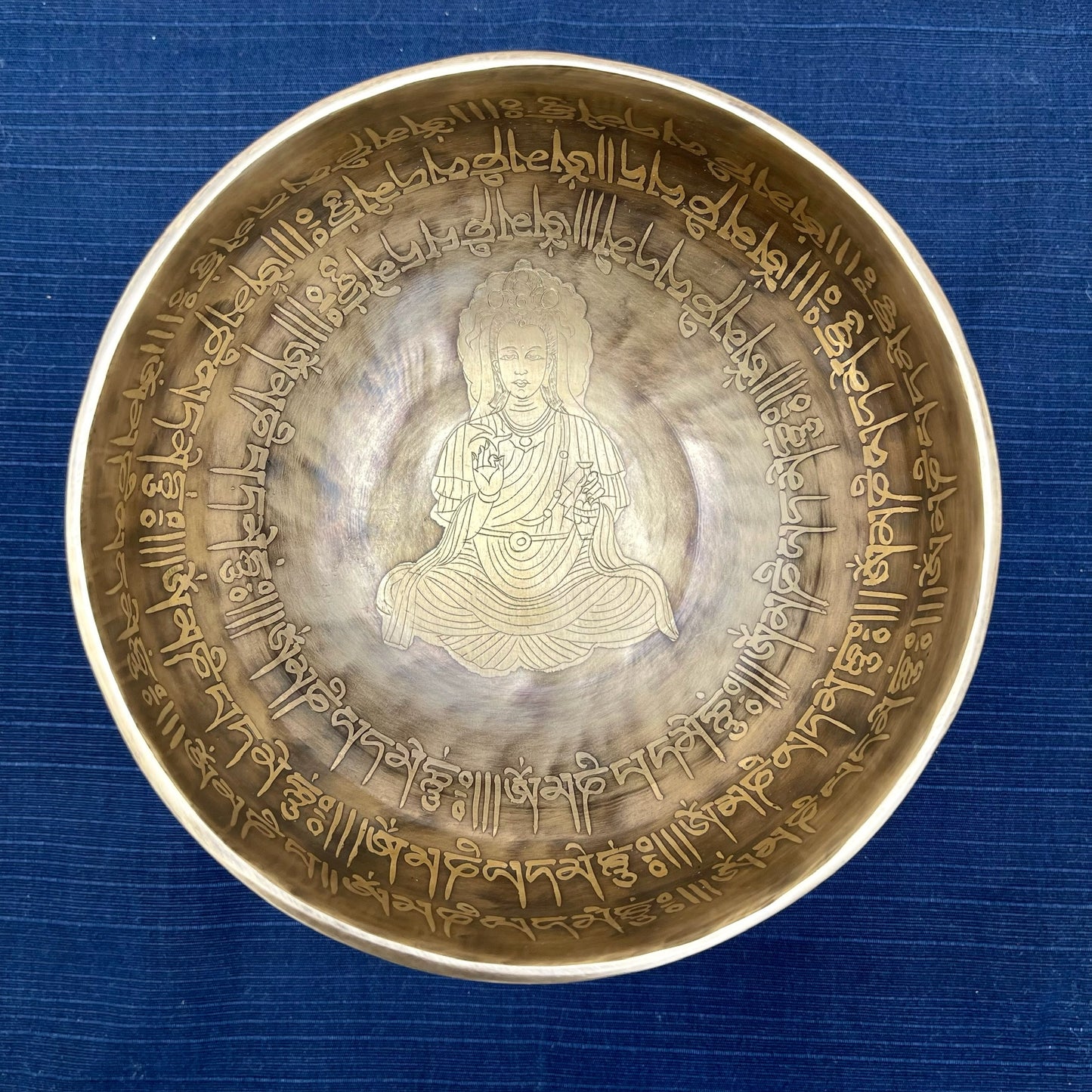 Cuenco Auténtico Tibetano de Nepal: Kwan Yin