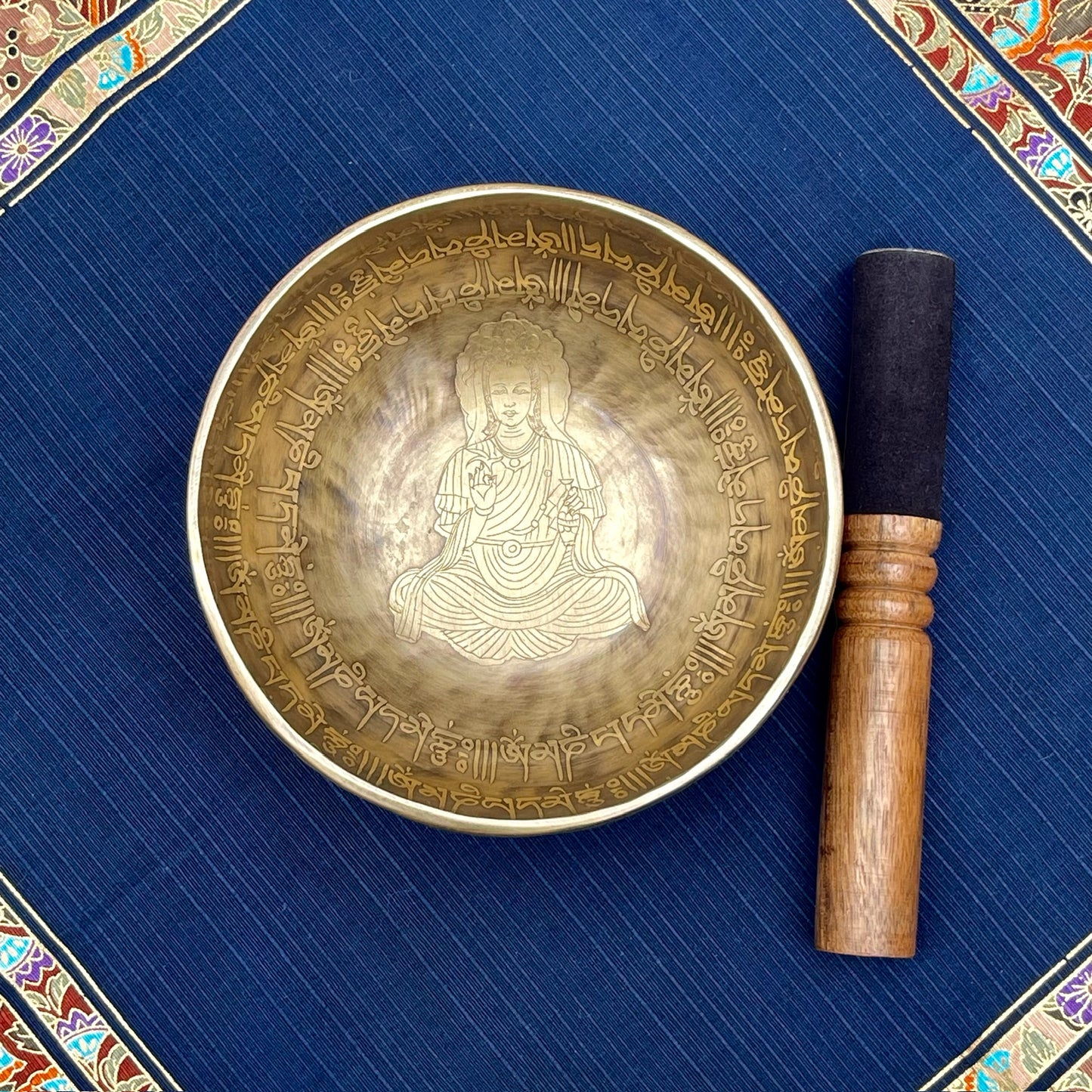Cuenco Auténtico Tibetano de Nepal: Kwan Yin