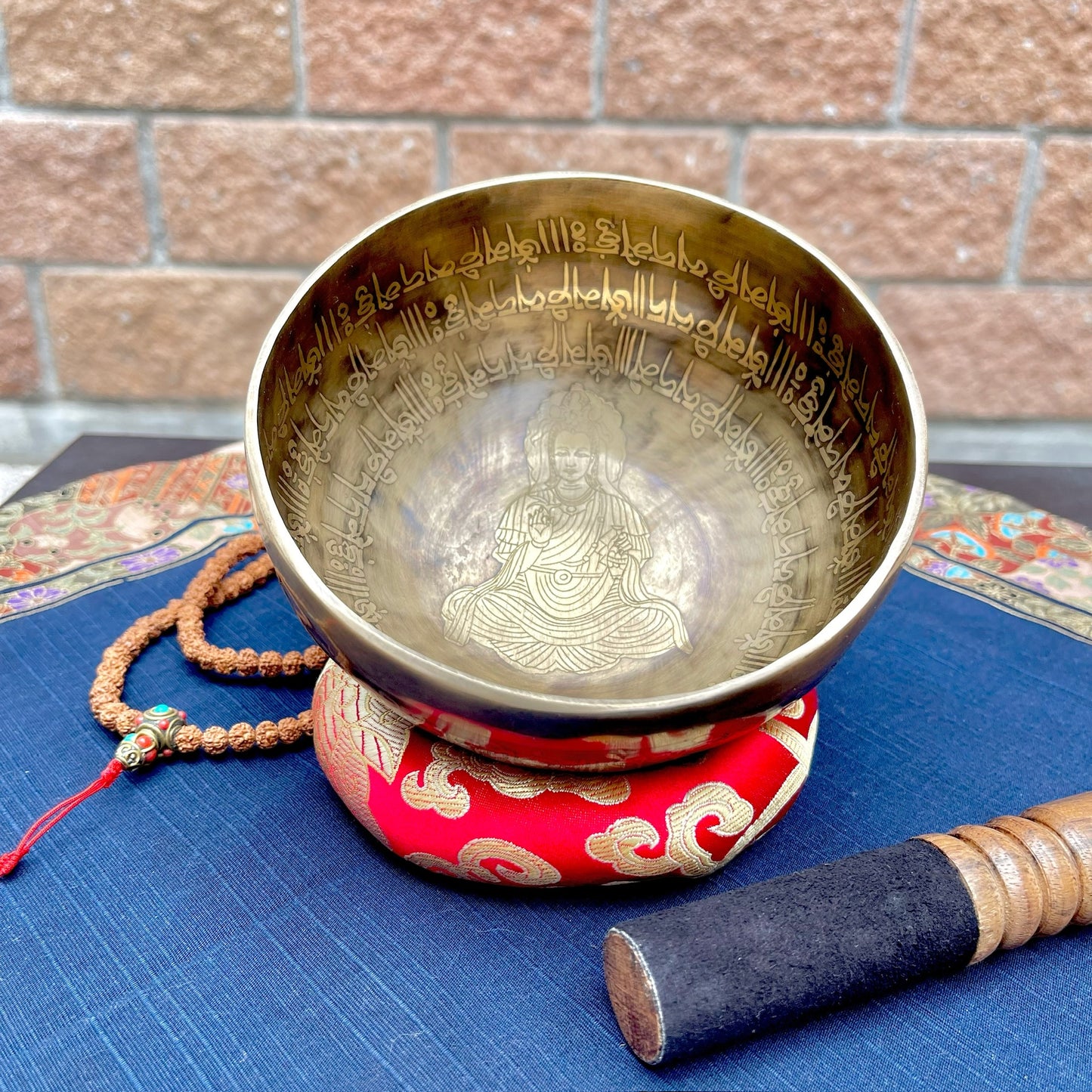 Cuenco Auténtico Tibetano de Nepal: Kwan Yin
