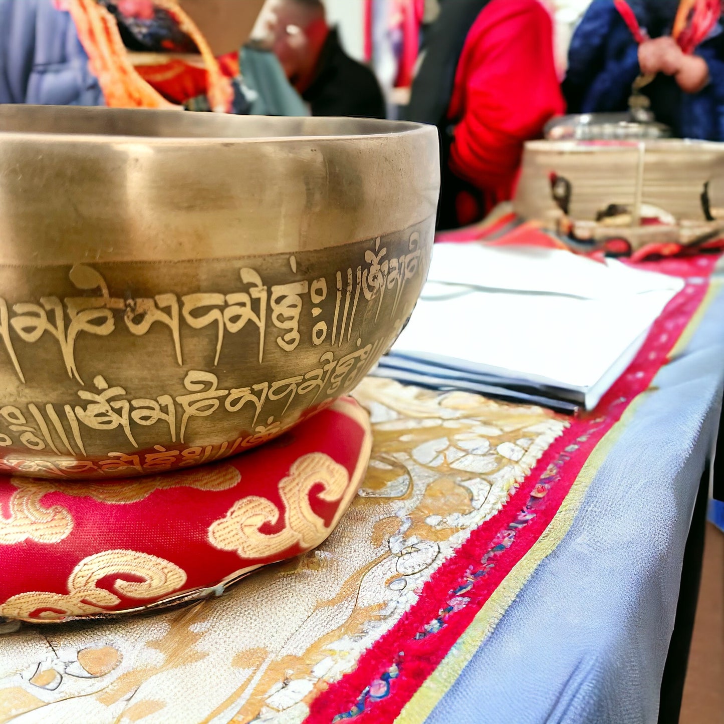 Cuenco Auténtico Tibetano de Nepal: Kwan Yin