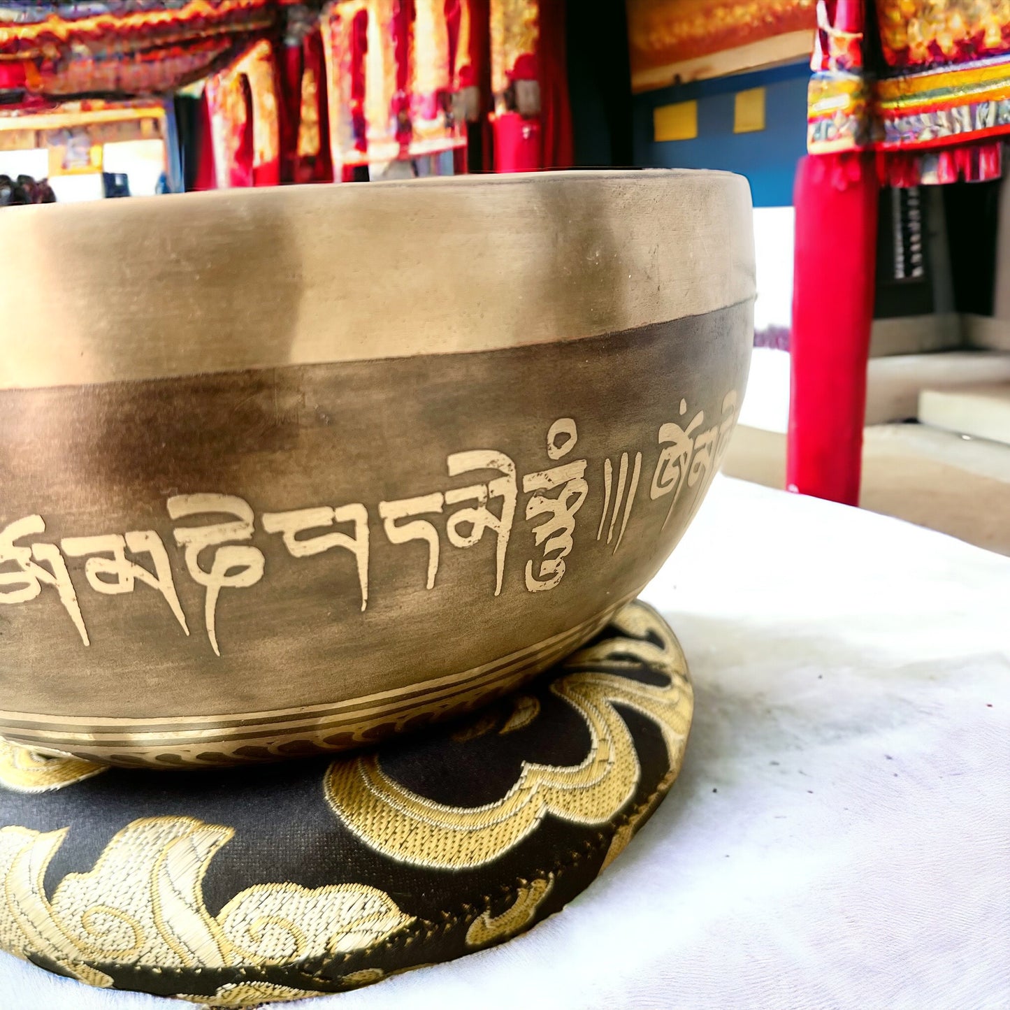 Cuenco Auténtico Tibetano de Nepal: OM