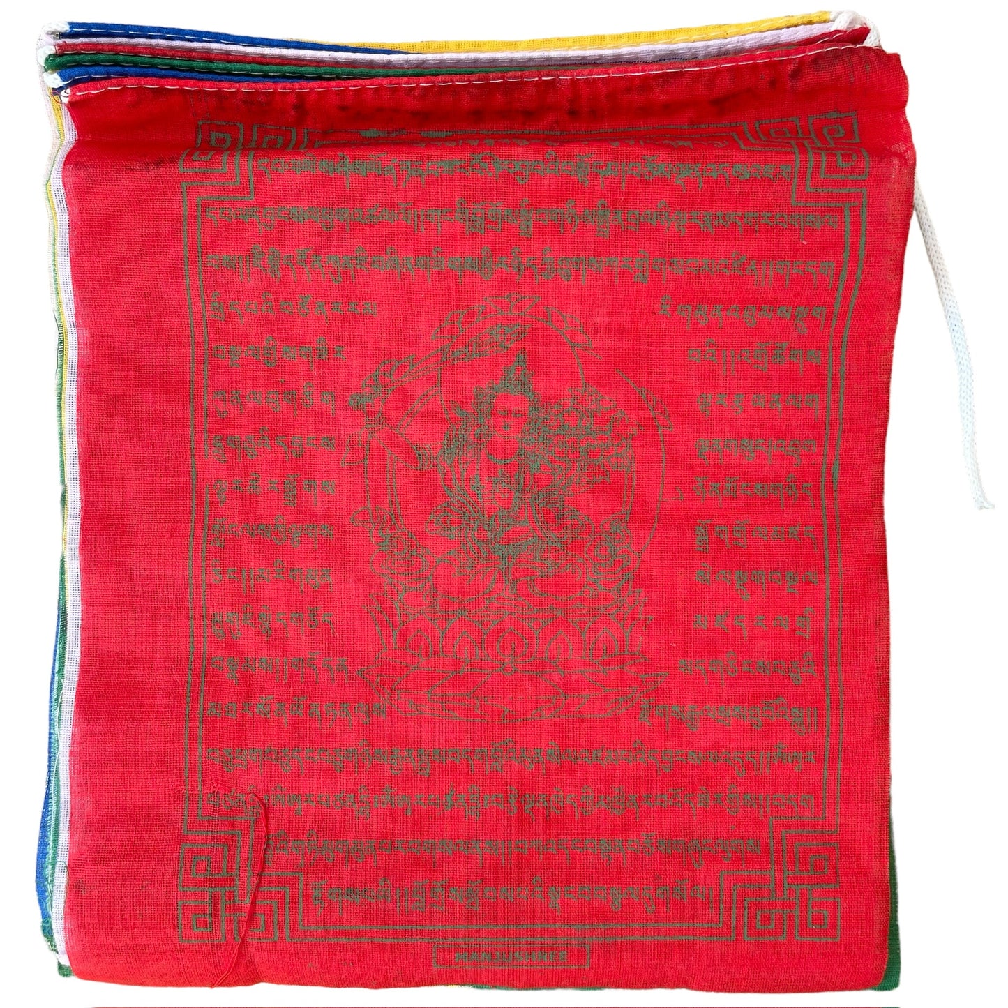 Bandera de Oración Tibetana, 20cm x 24cm, Manjushree