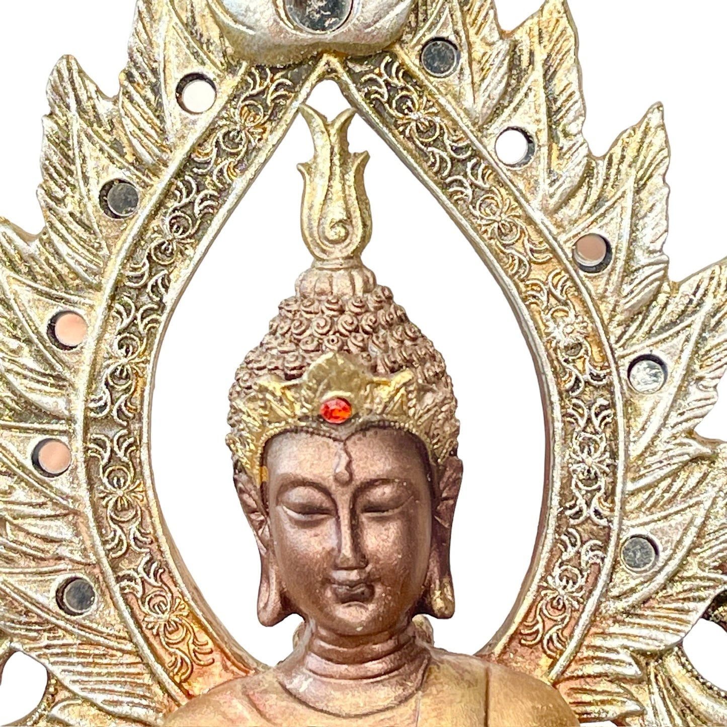 Estatua de  Buda, Shiddharta Gautama con Aura orando parado