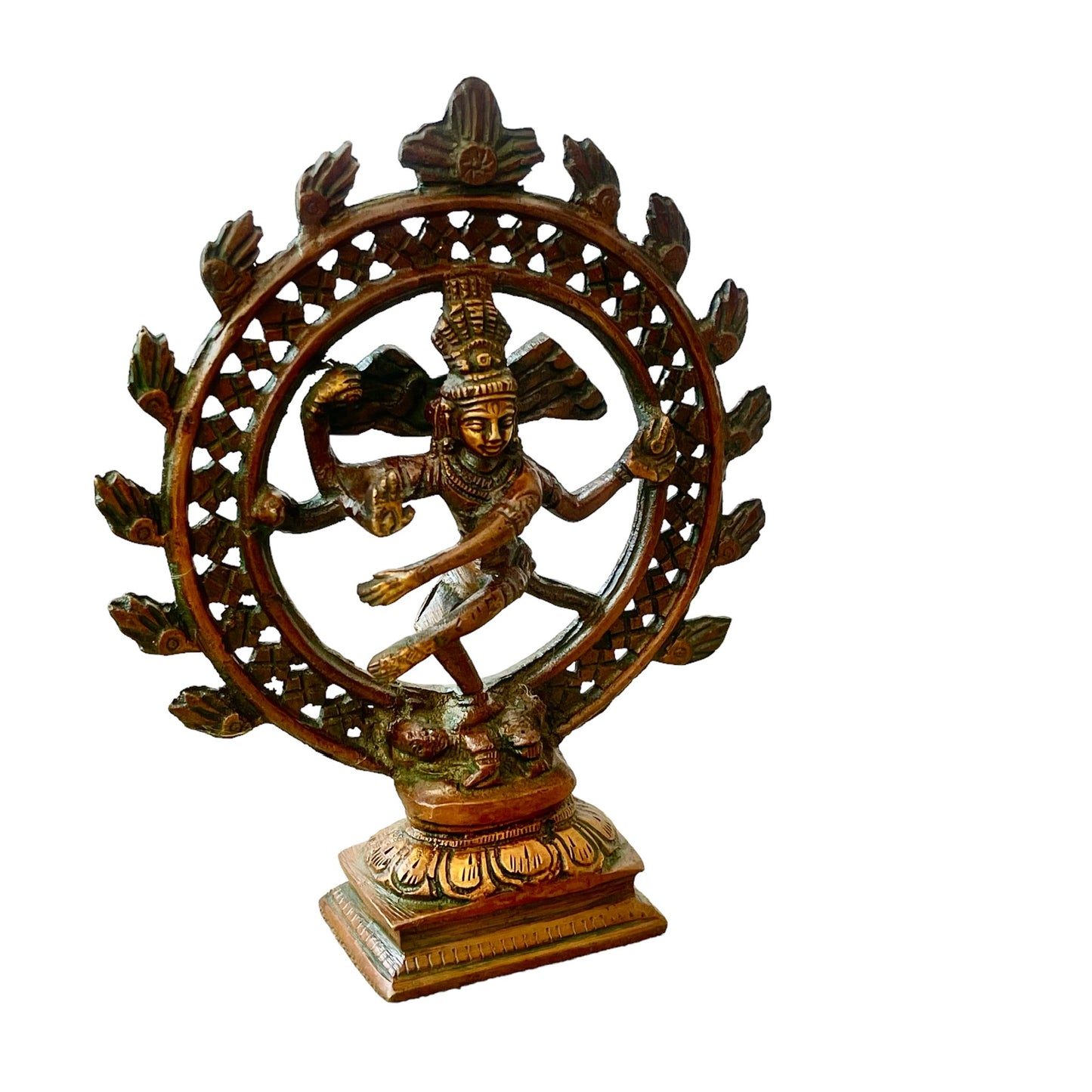 Estatua de Shiva Nataraja Danzante Divino, Bronce, Hecho en India