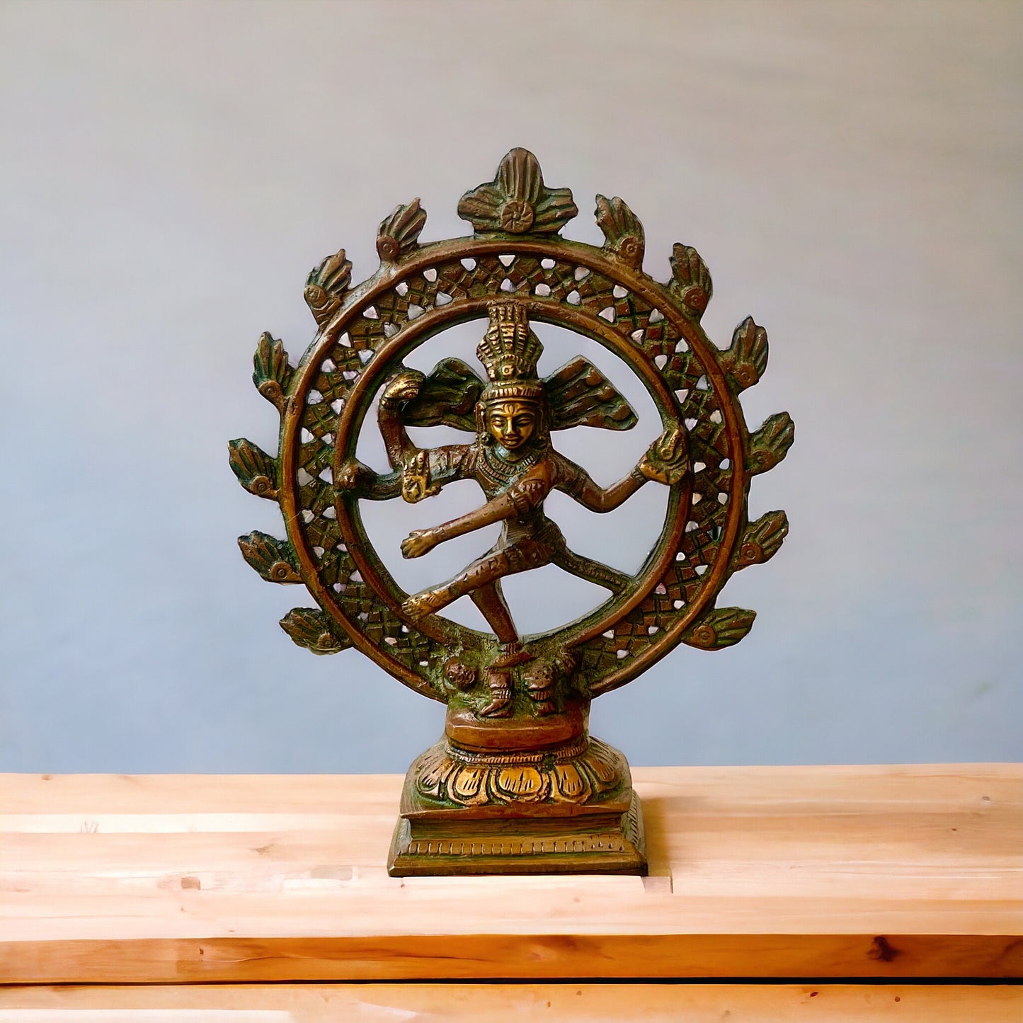 Estatua de Shiva Nataraja Danzante Divino, Bronce, Hecho en India