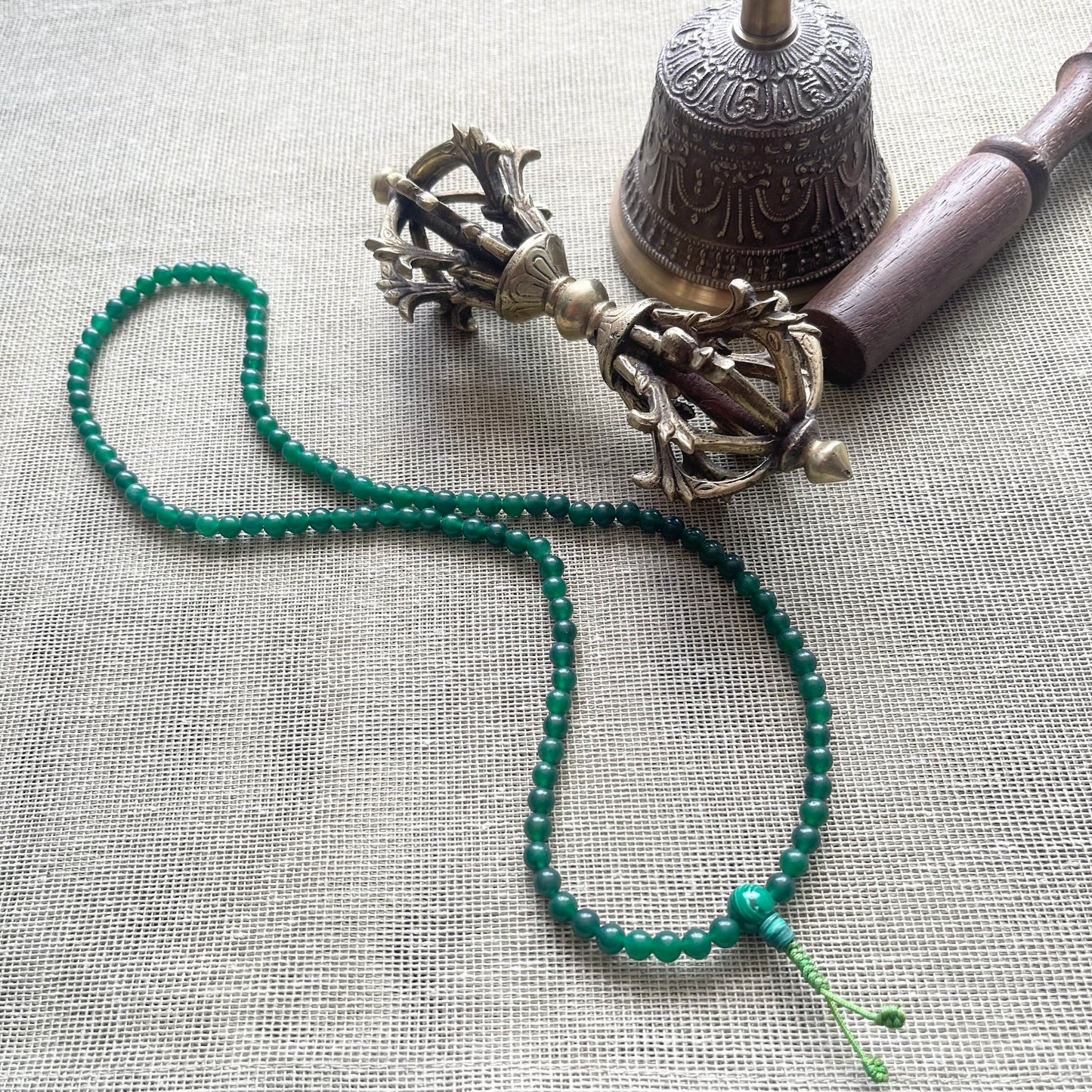 Japa Mala Auténtico de Jade de 6mm de diámetro