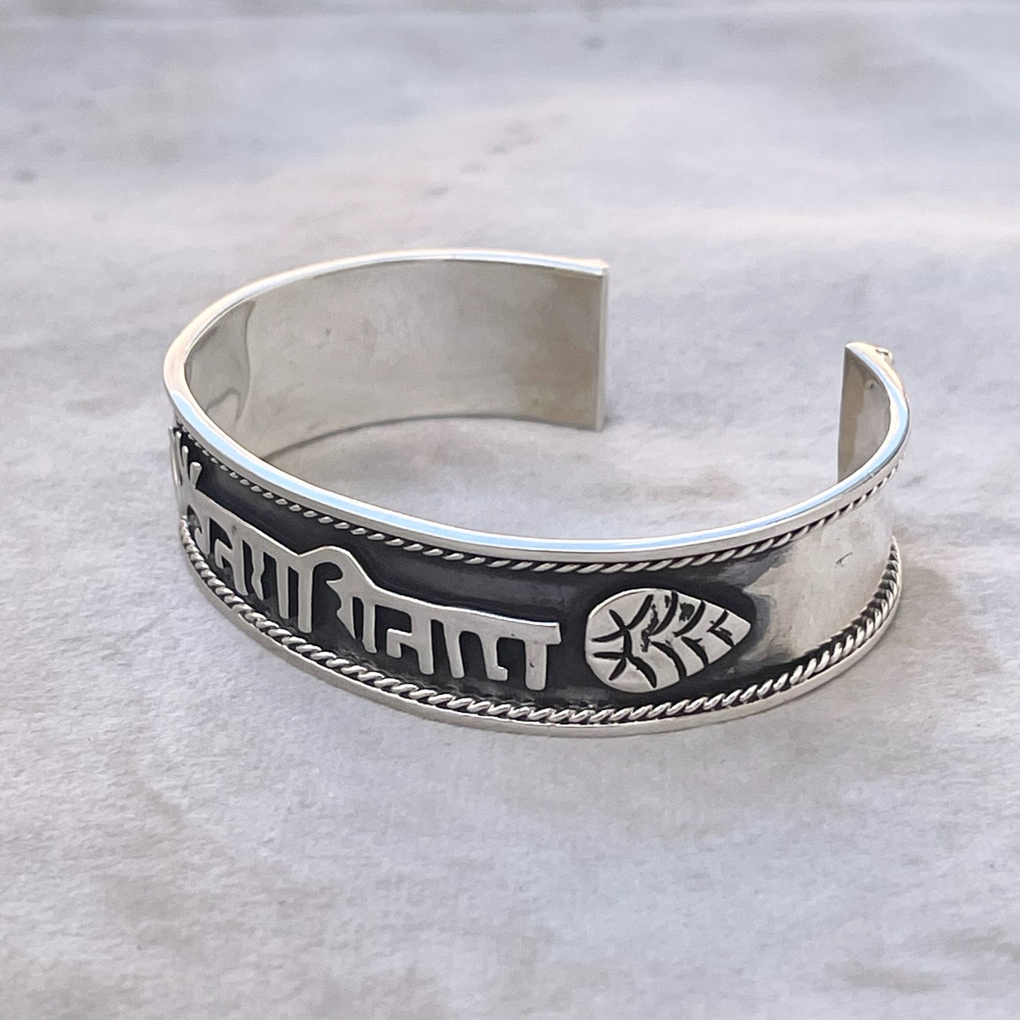 Brazalete de Plata .925 Om Namah Shivaya