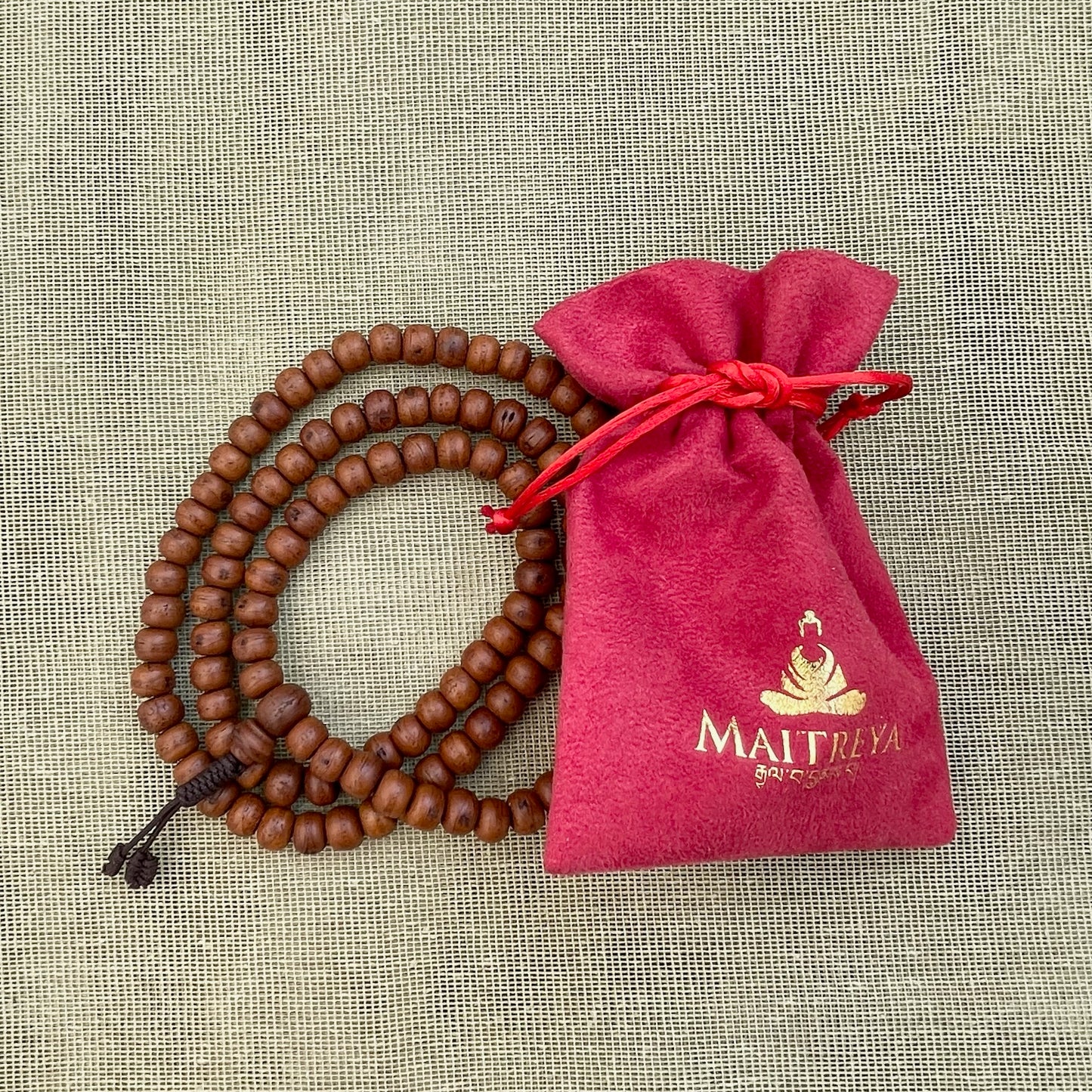 Japa Mala Auténtico de Semilla Sagrada de Bodhi de 11mm