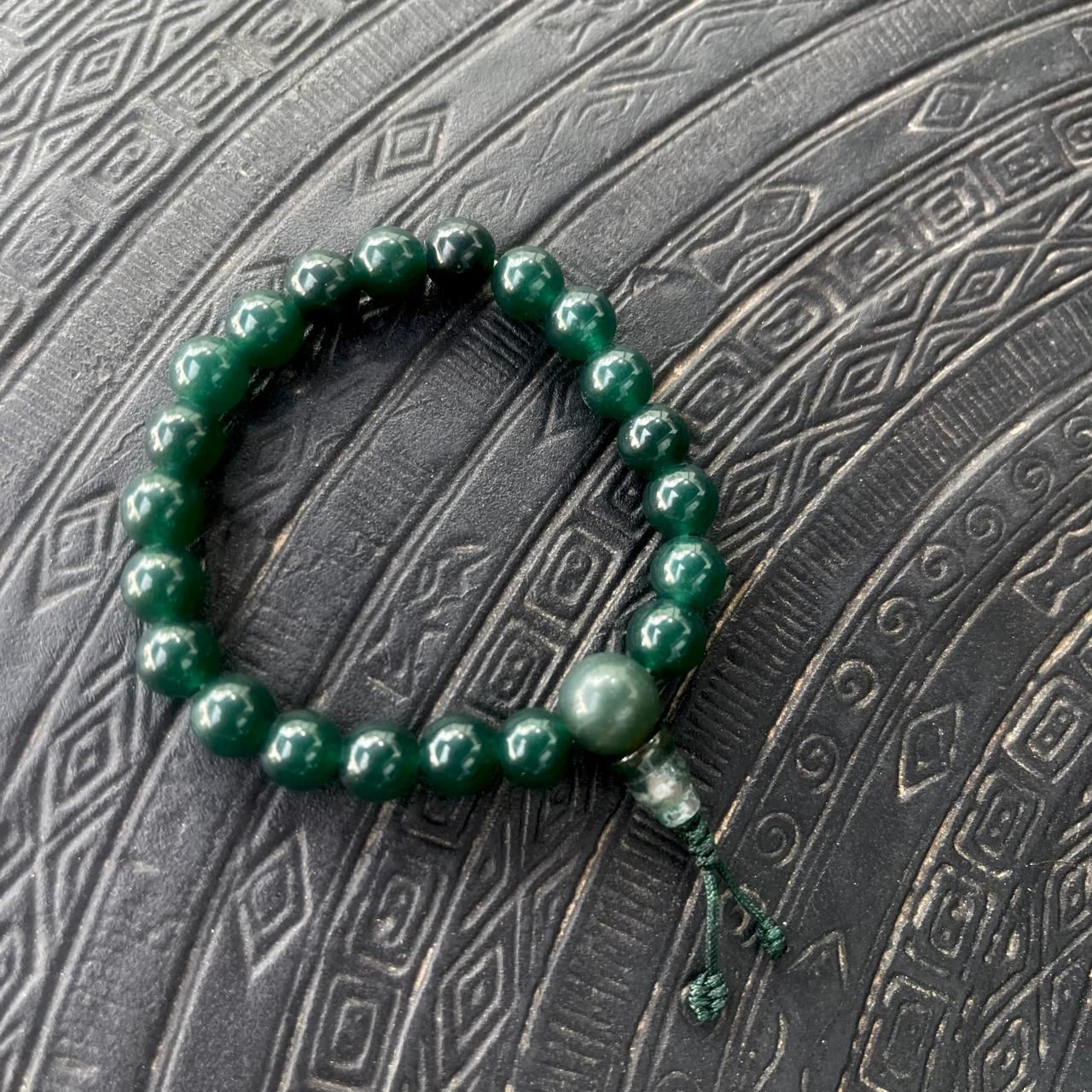 Pulsera Tibetana Auténtica de Jade 8mm de diámetro