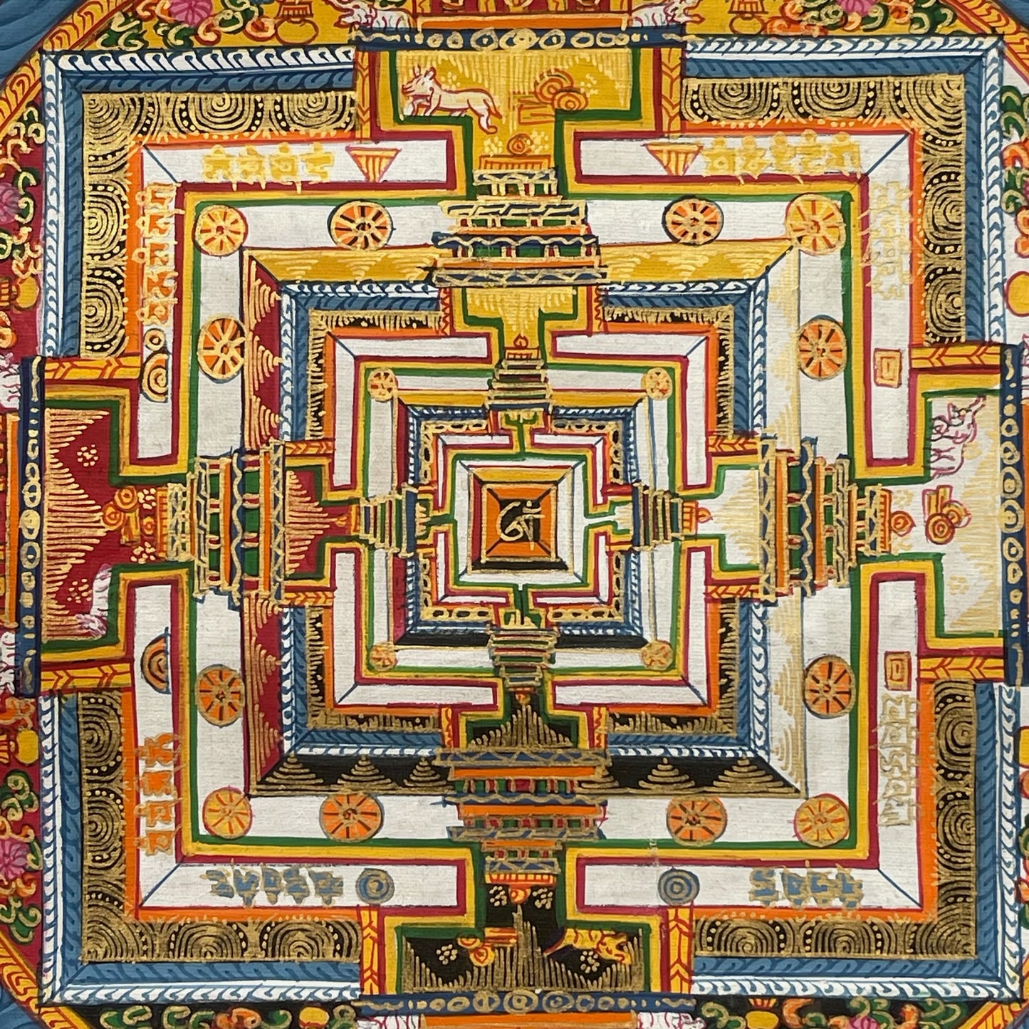 Thangka Budista, Pintura Tibetana, Pintada a Mano en Nepal, Kalachakra