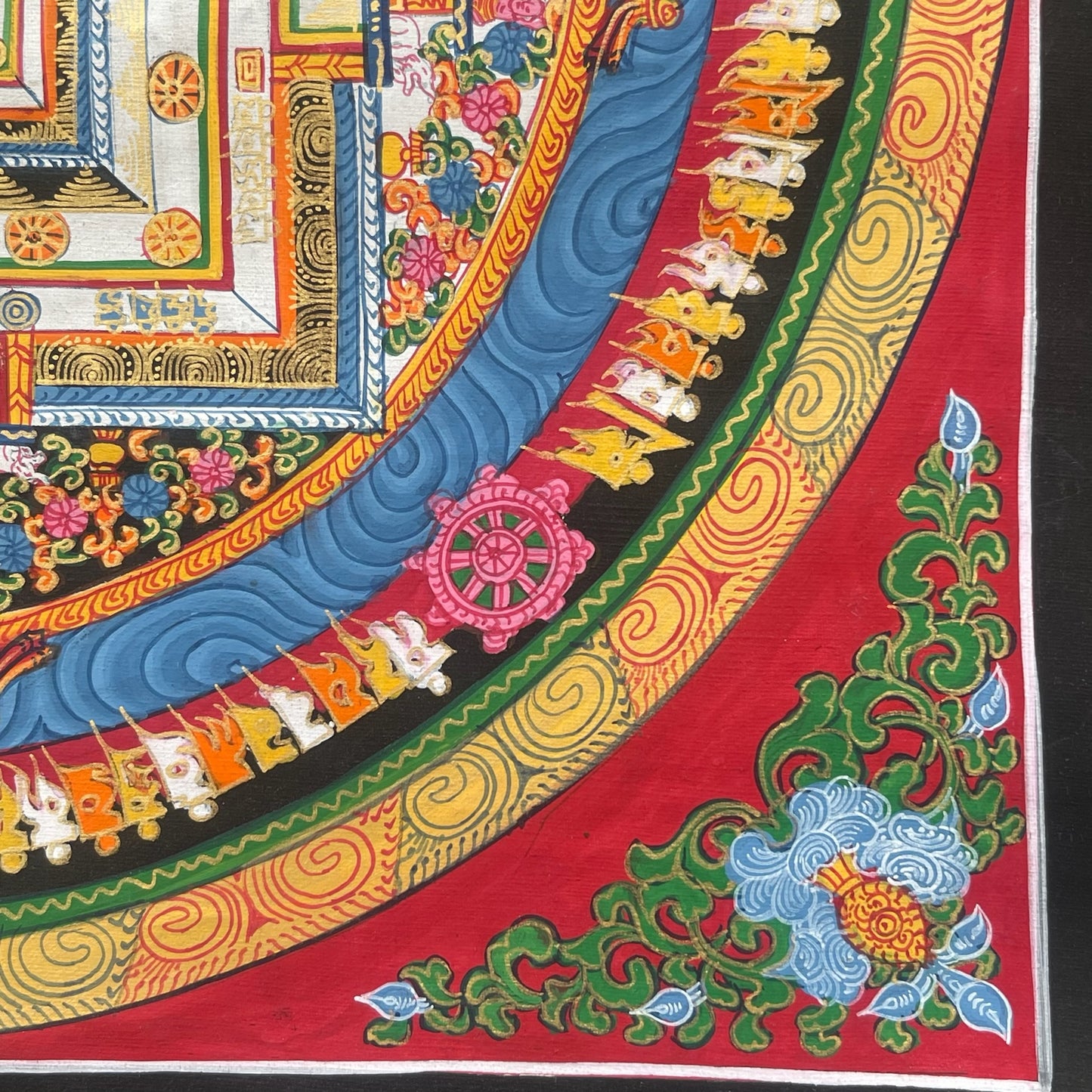 Thangka Budista, Pintura Tibetana, Pintada a Mano en Nepal, Kalachakra