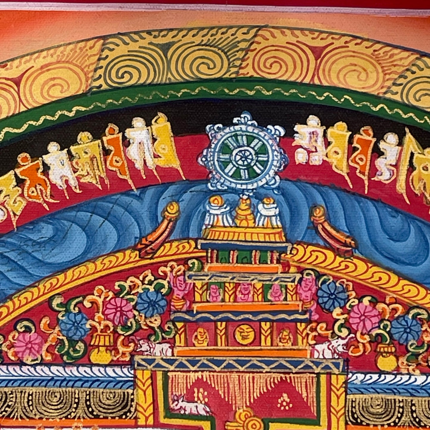 Thangka Budista, Pintura Tibetana, Pintada a Mano en Nepal, Kalachakra