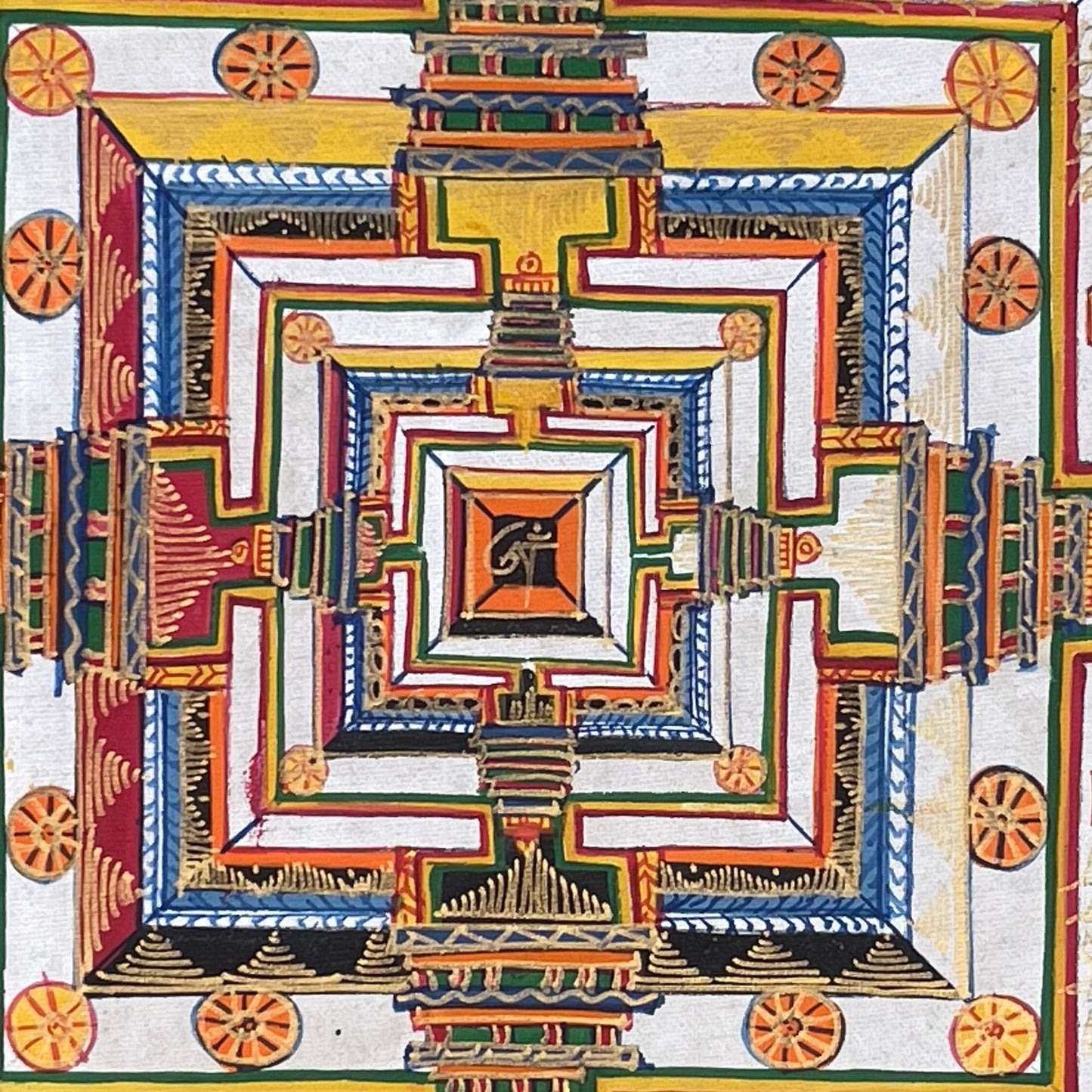 Thangka Budista, Pintura Tibetana, Pintada a Mano en Nepal, Kalachakra