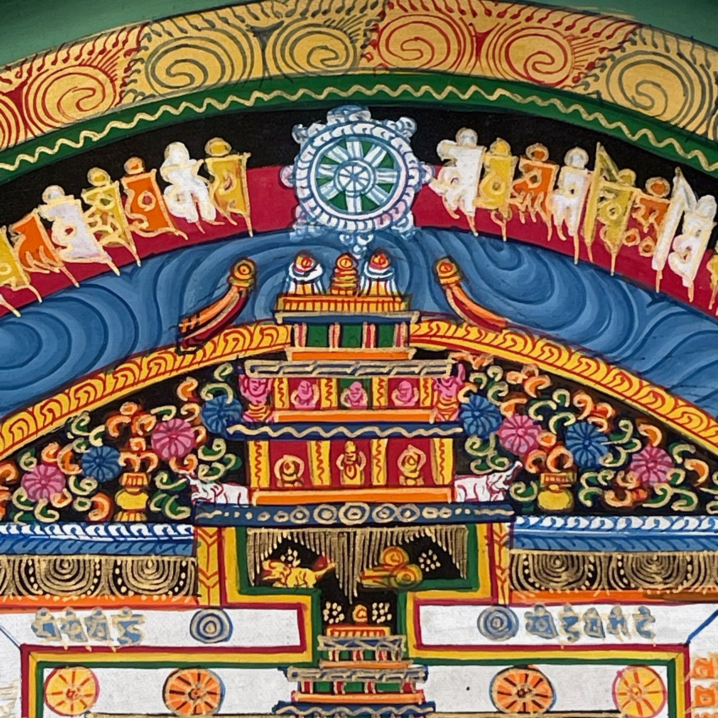 Thangka Budista, Pintura Tibetana, Pintada a Mano en Nepal, Kalachakra