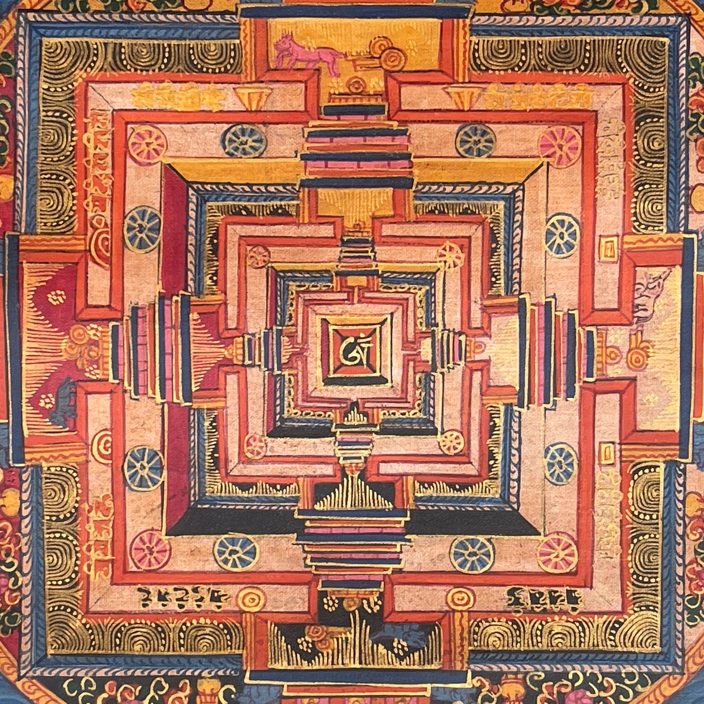 Thangka Budista, Pintura Tibetana, Pintada a Mano en Nepal, Kalachakra