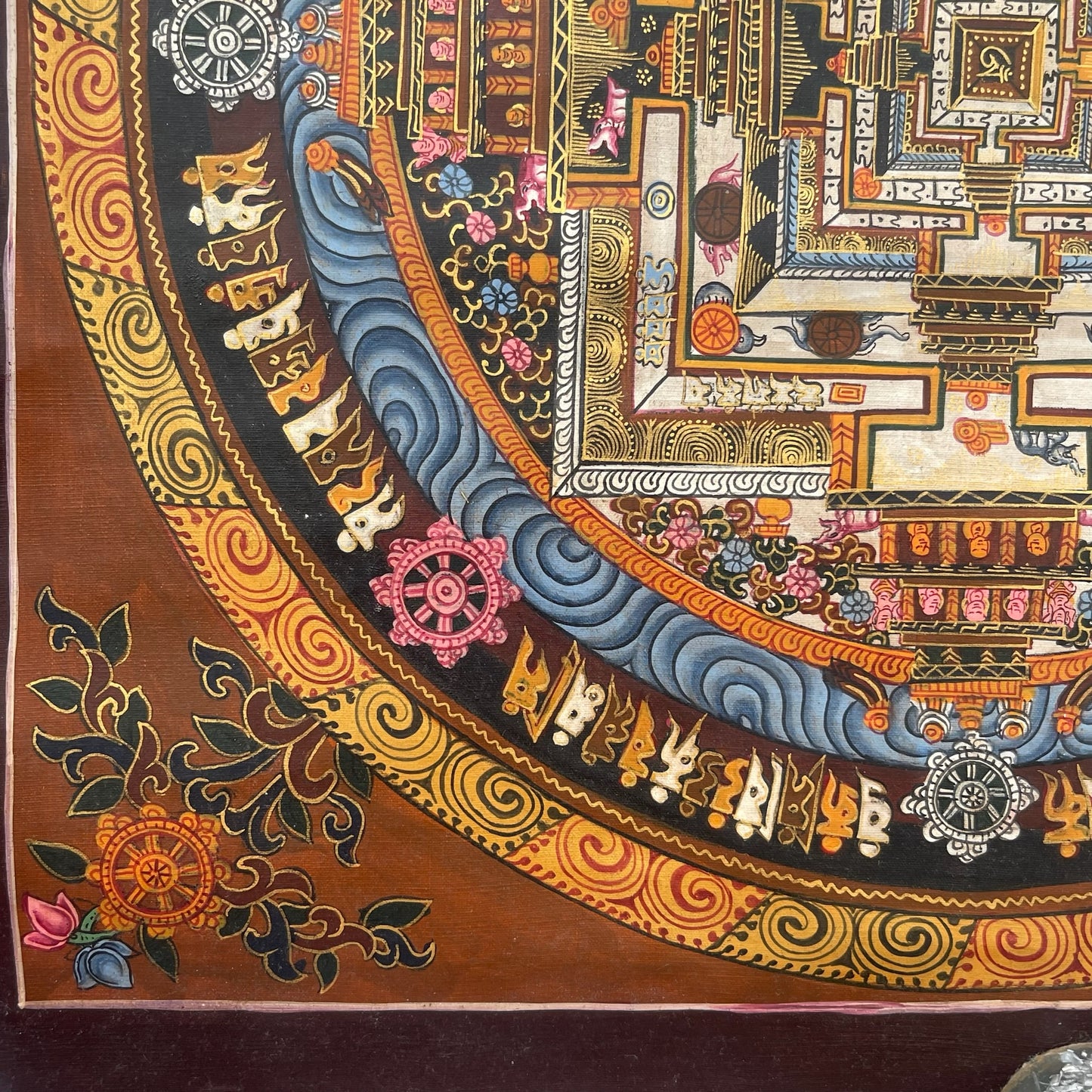 Thangka Budista, Pintura Tibetana, Pintada a Mano en Nepal, Kalachakra