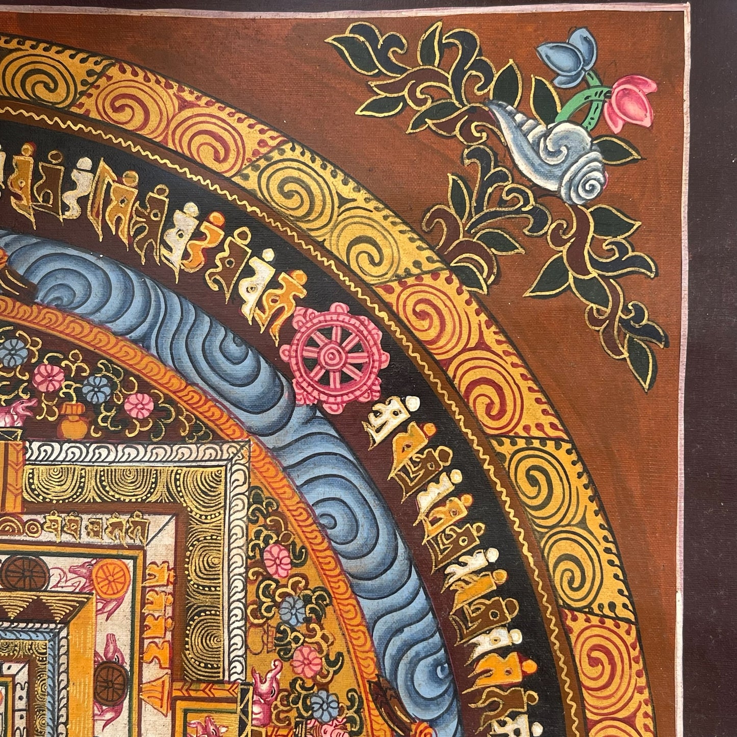 Thangka Budista, Pintura Tibetana, Pintada a Mano en Nepal, Kalachakra