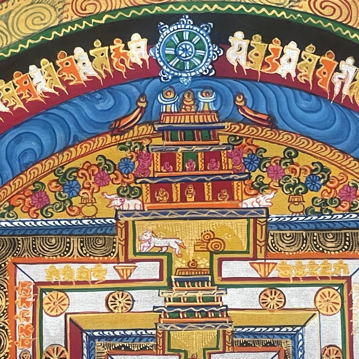 Thangka Budista, Pintura Tibetana, Pintada a Mano en Nepal, Kalachakra