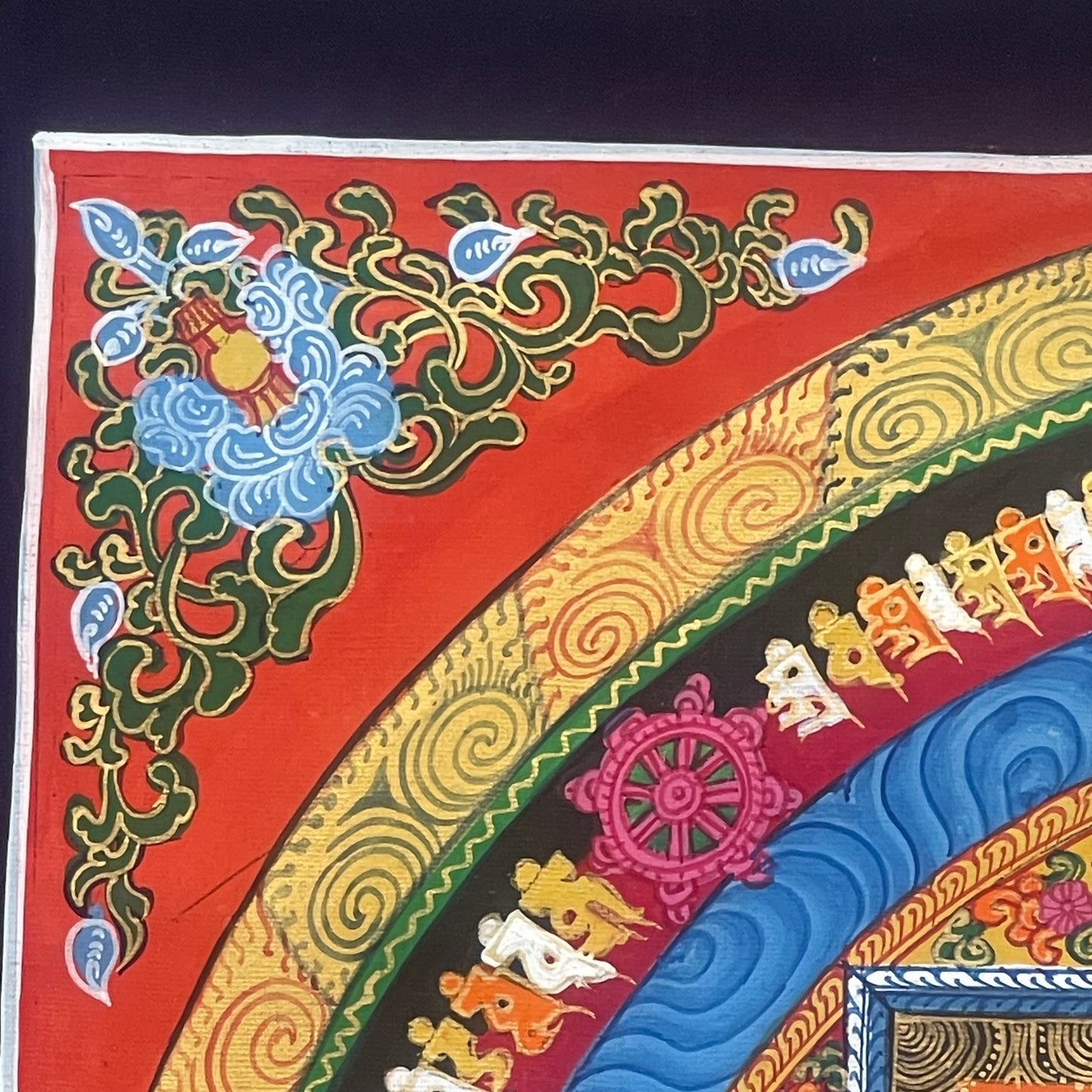 Thangka Budista, Pintura Tibetana, Pintada a Mano en Nepal, Kalachakra