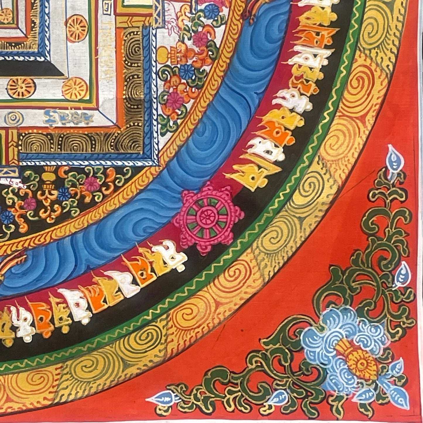 Thangka Budista, Pintura Tibetana, Pintada a Mano en Nepal, Kalachakra