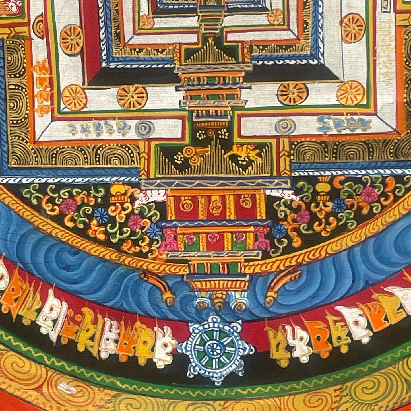 Thangka Budista, Pintura Tibetana, Pintada a Mano en Nepal, Kalachakra