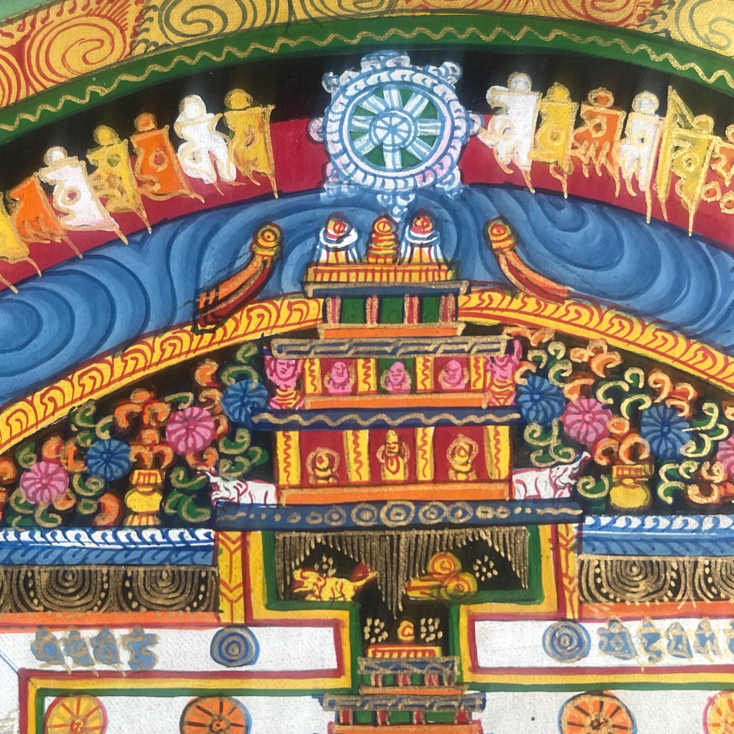 Thangka Budista, Pintura Tibetana, Pintada a Mano en Nepal, Kalachakra