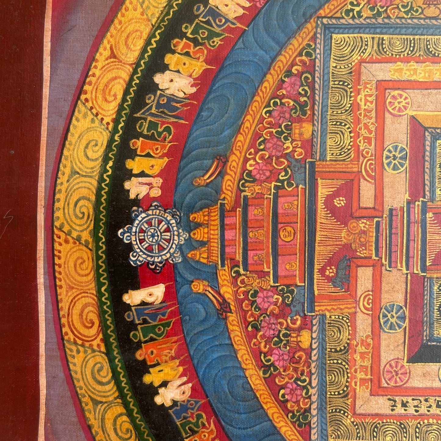 Thangka Budista, Pintura Tibetana, Pintada a Mano en Nepal, Kalachakra