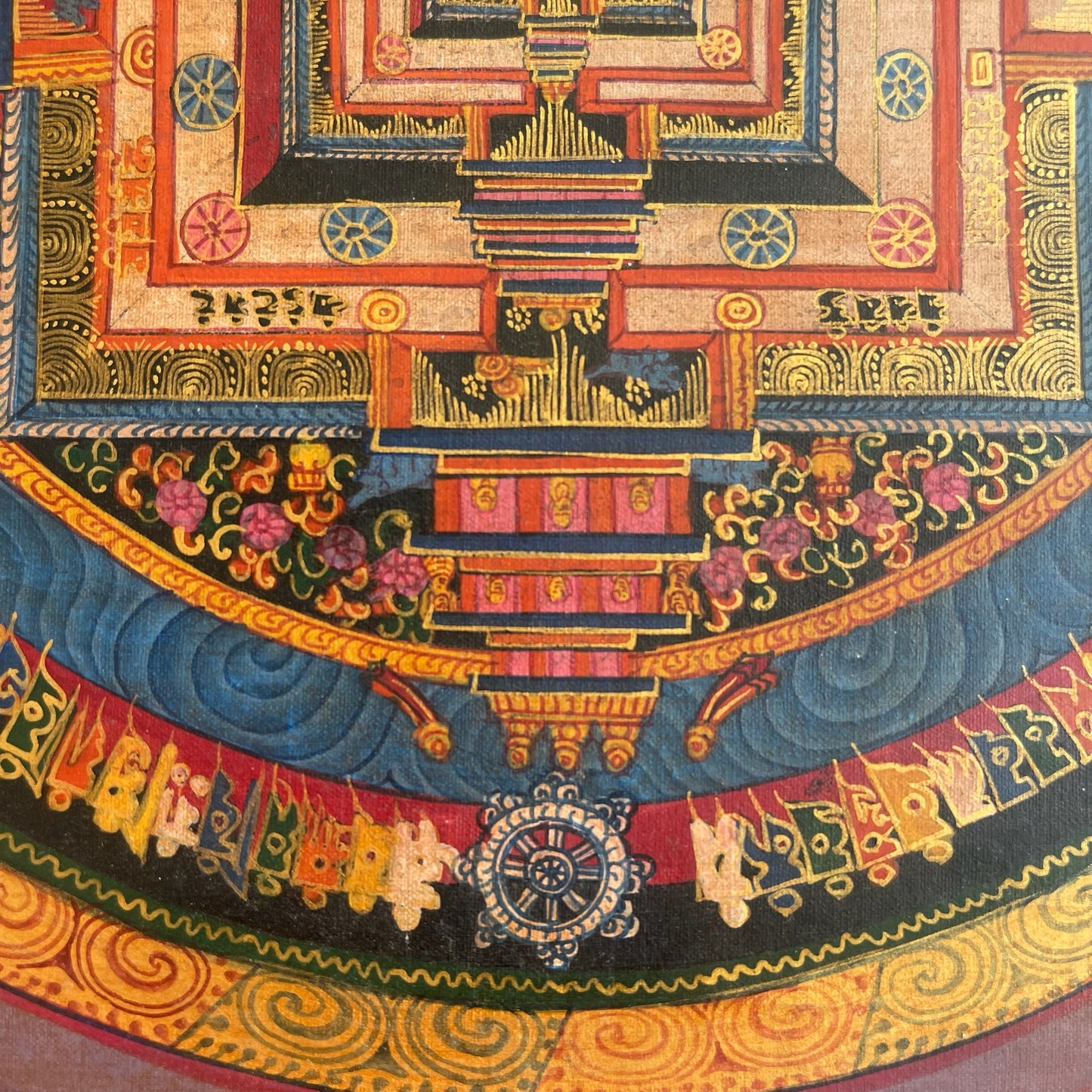 Thangka Budista, Pintura Tibetana, Pintada a Mano en Nepal, Kalachakra