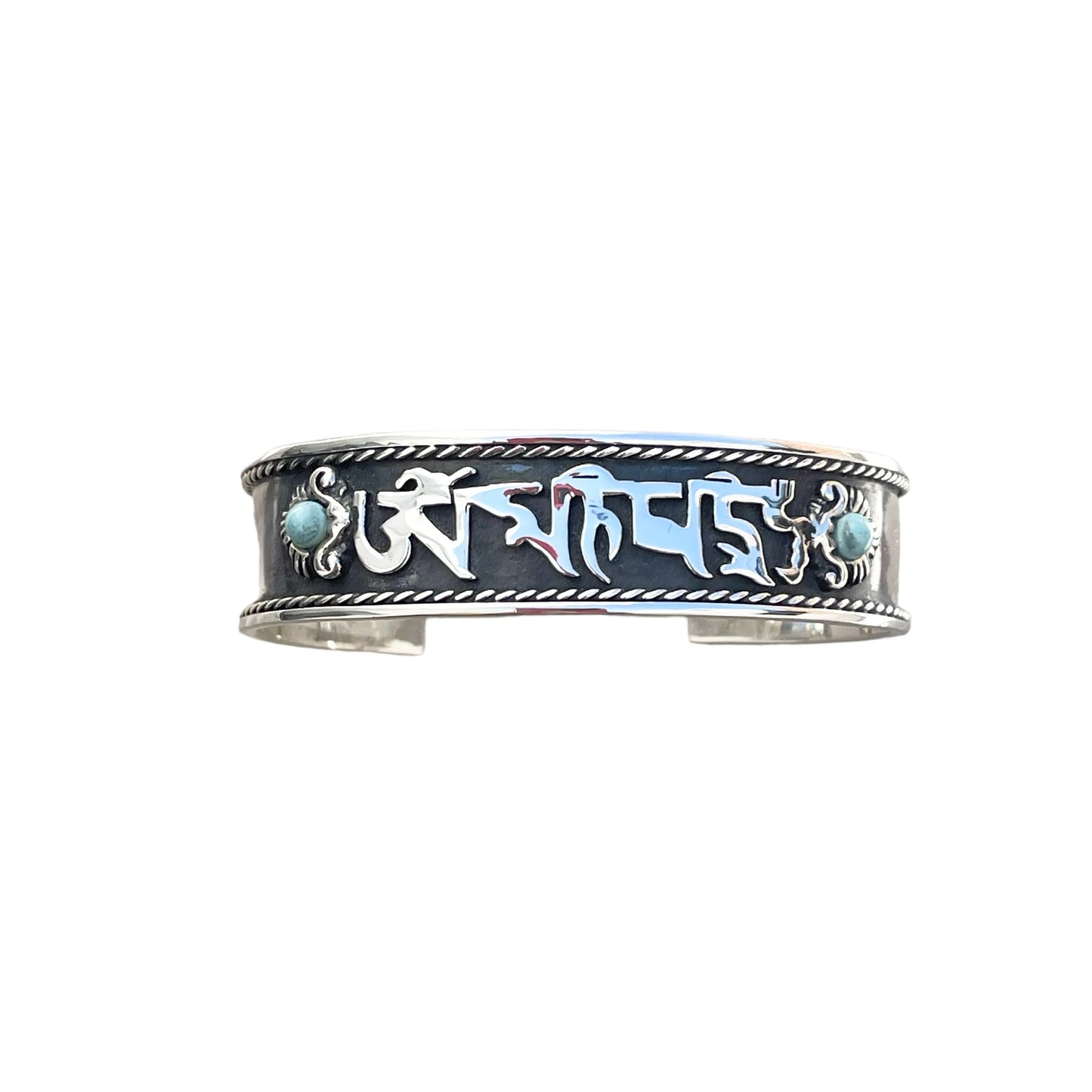 Brazalete de Plata .925 Om Mani Padme Hum