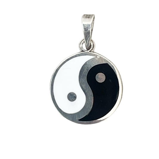 Dije de Yin Yang de Plata .925 de 17mm